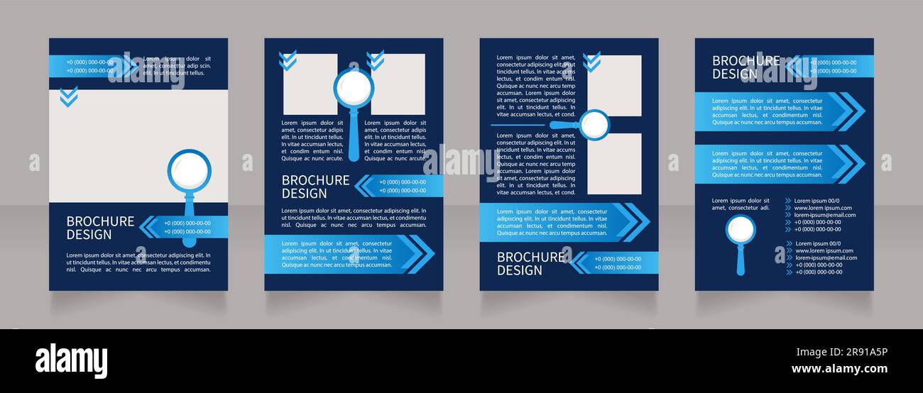 Diversi approcci di assunzione vuoto layout brochure design Illustrazione Vettoriale