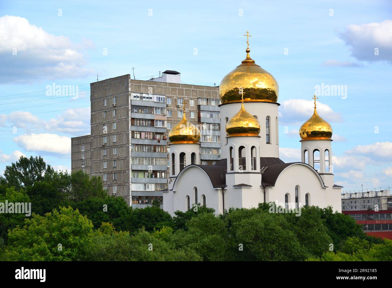 Chiesa della presentazione della Beata Vergine Maria a Mosca, Russia Foto Stock