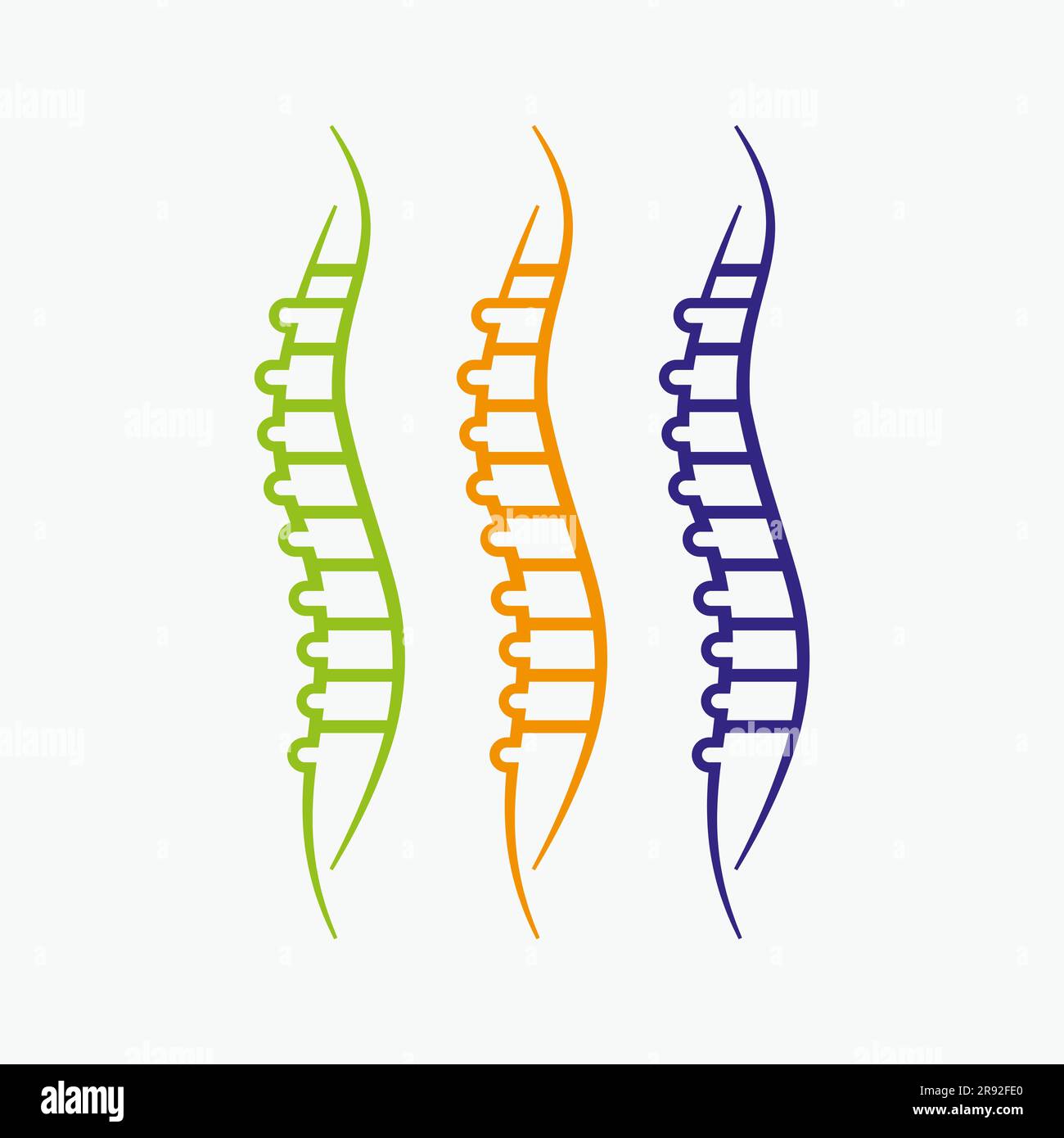 Icona Ortopedic Health Bone. Simbolo di salute delle ossa Illustrazione Vettoriale