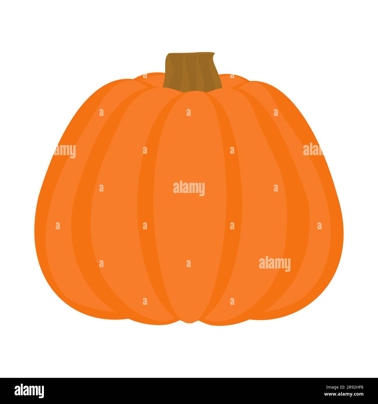 Elemento di design della zucca illustrazione della zucca per Halloween e il giorno del Ringraziamento prodotto della fattoria illustrazione vettoriale isolata su sfondo bianco Illustrazione Vettoriale