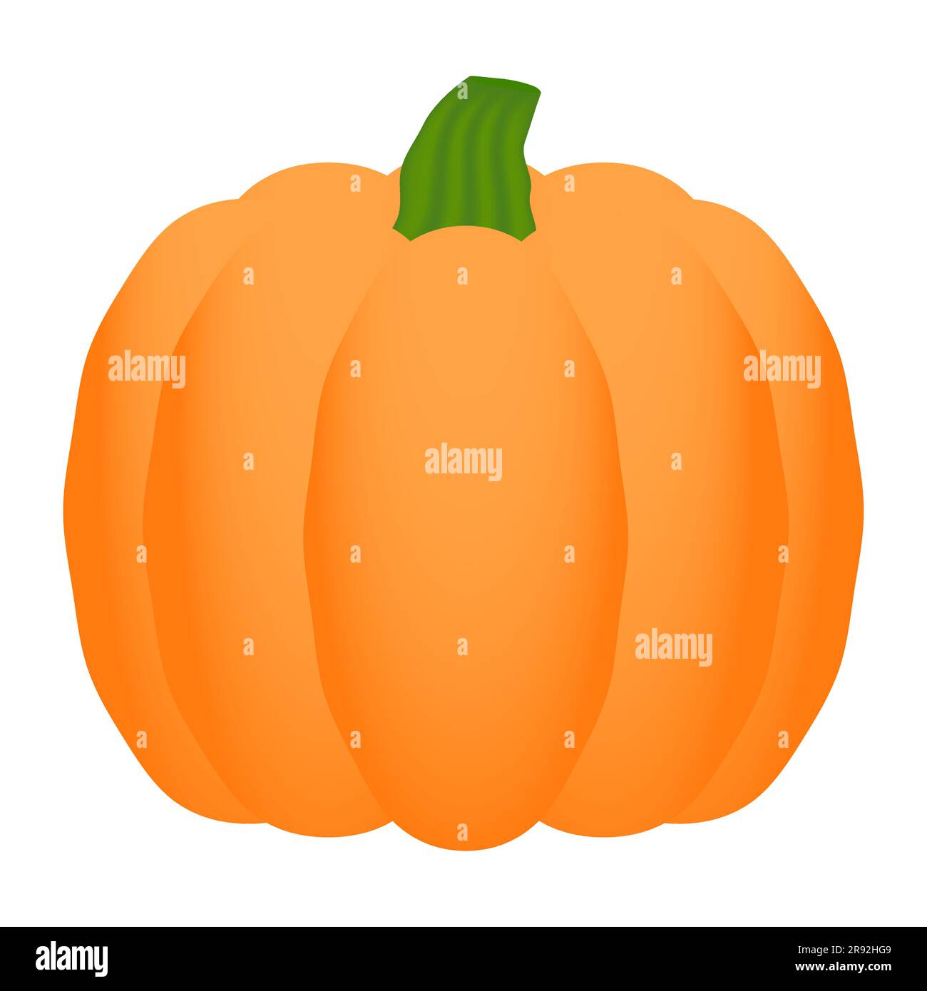 Elemento di design della zucca illustrazione della zucca per Halloween e il giorno del Ringraziamento prodotto della fattoria illustrazione vettoriale isolata su sfondo bianco Illustrazione Vettoriale