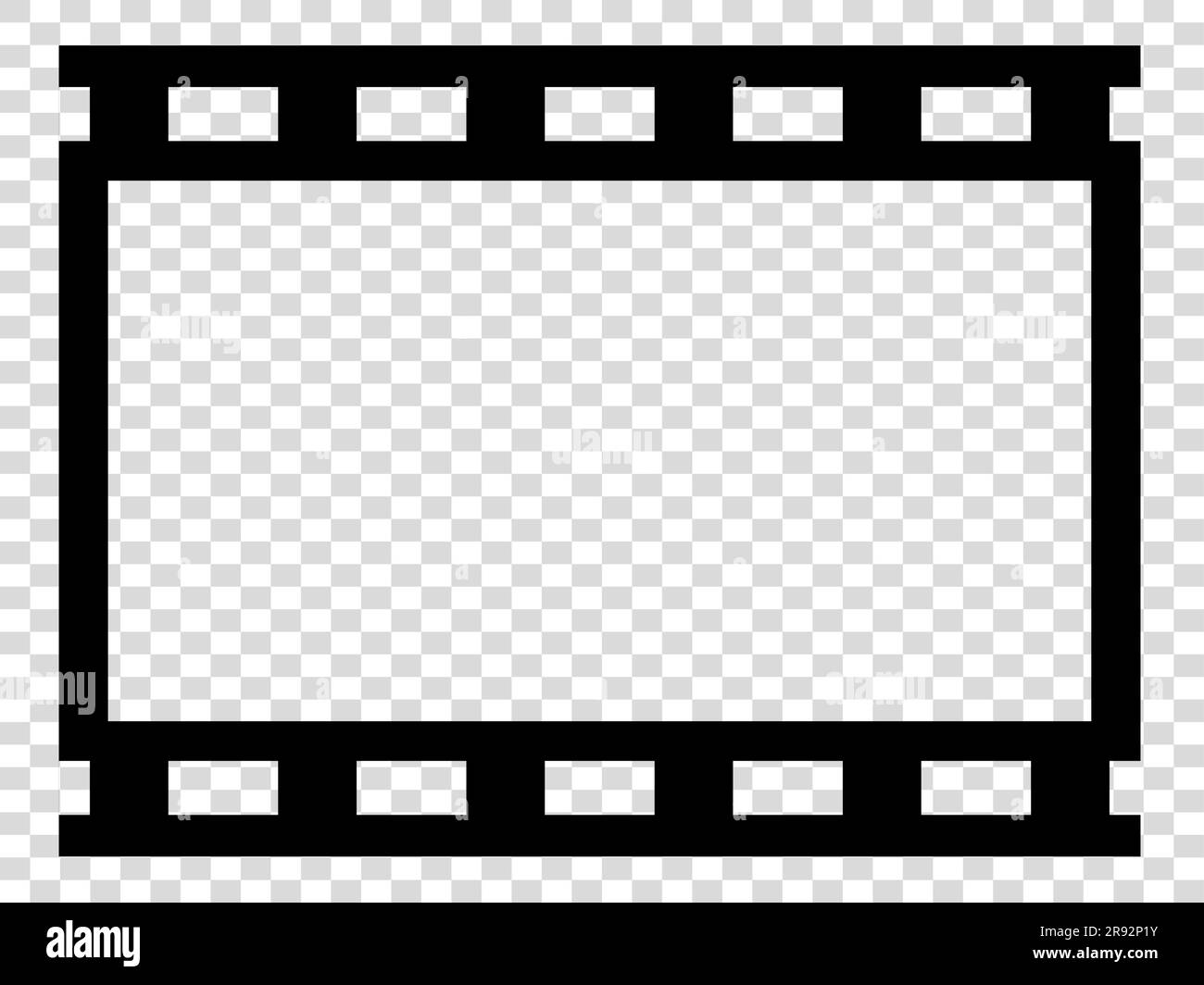 Modello cornice pellicola fotografica illustrazione vettoriale isolata su  sfondo bianco Immagine e Vettoriale - Alamy