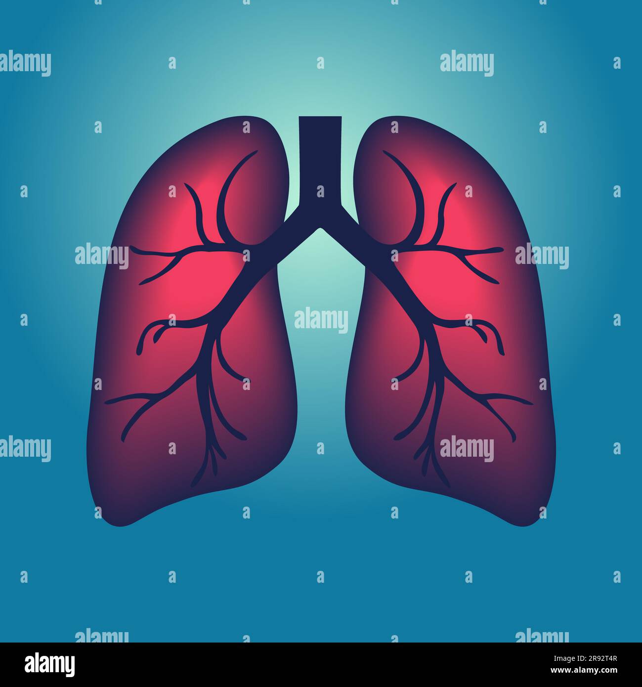 Consapevolezza dell'asma, illustrazione concettuale Foto Stock