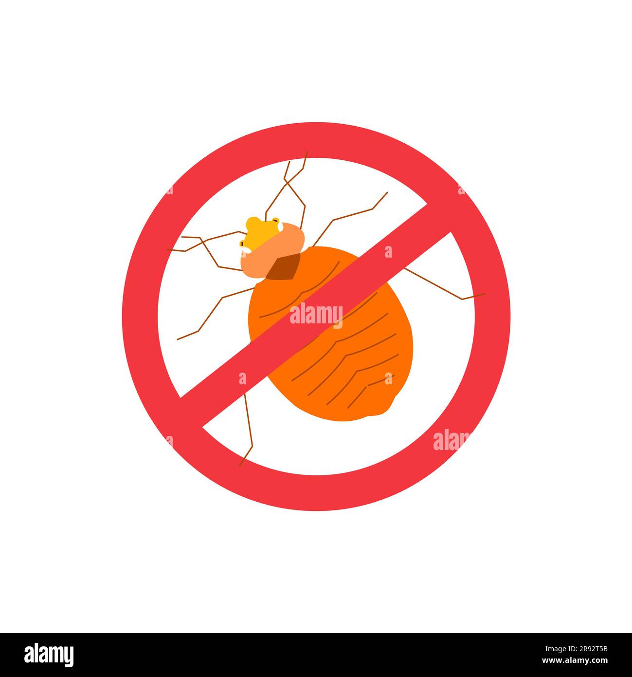 Segno anti-insetti, illustrazione concettuale Foto Stock
