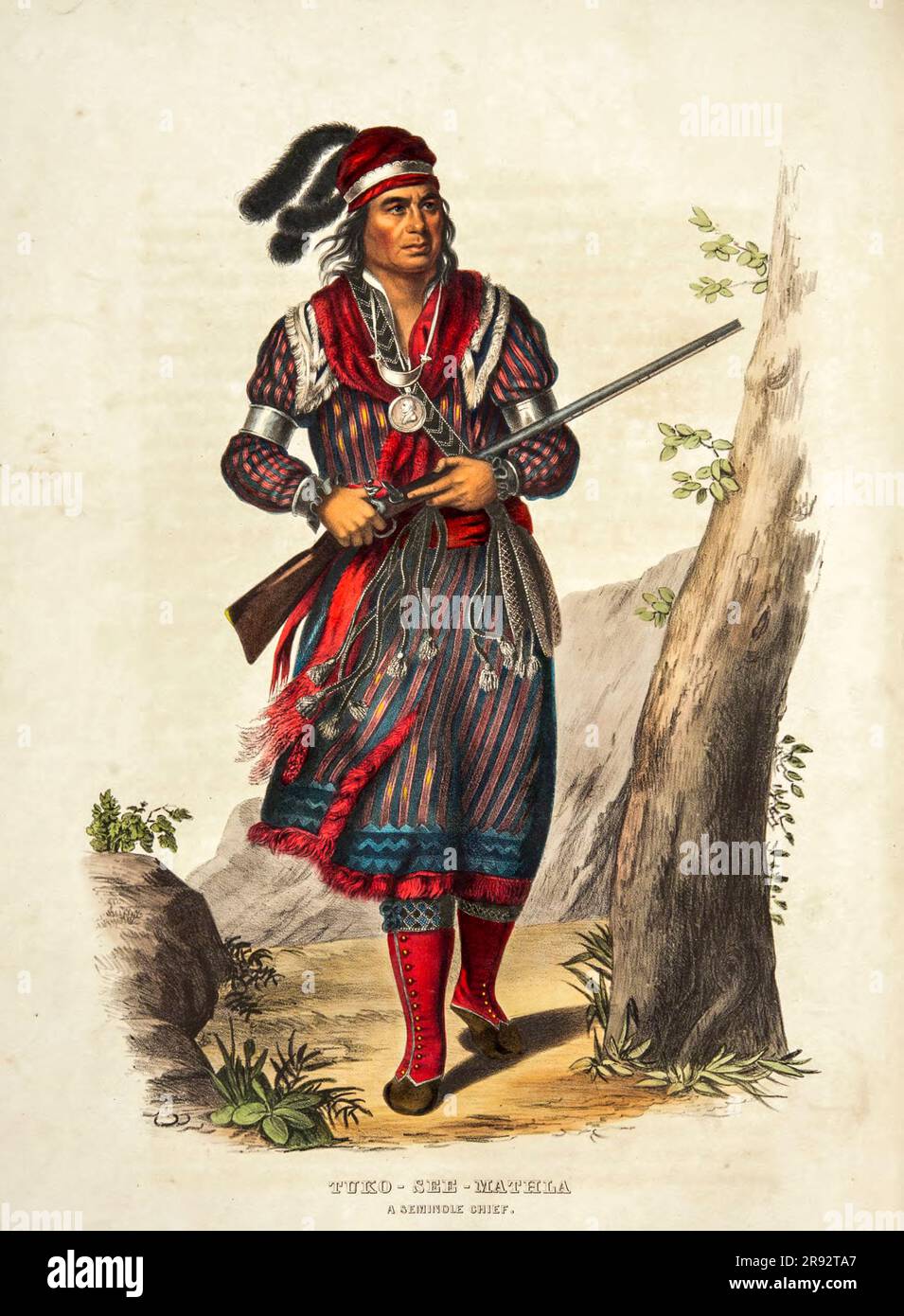 Tuko-SEE-Mathila, Capo Seminole, illustrazione Foto Stock