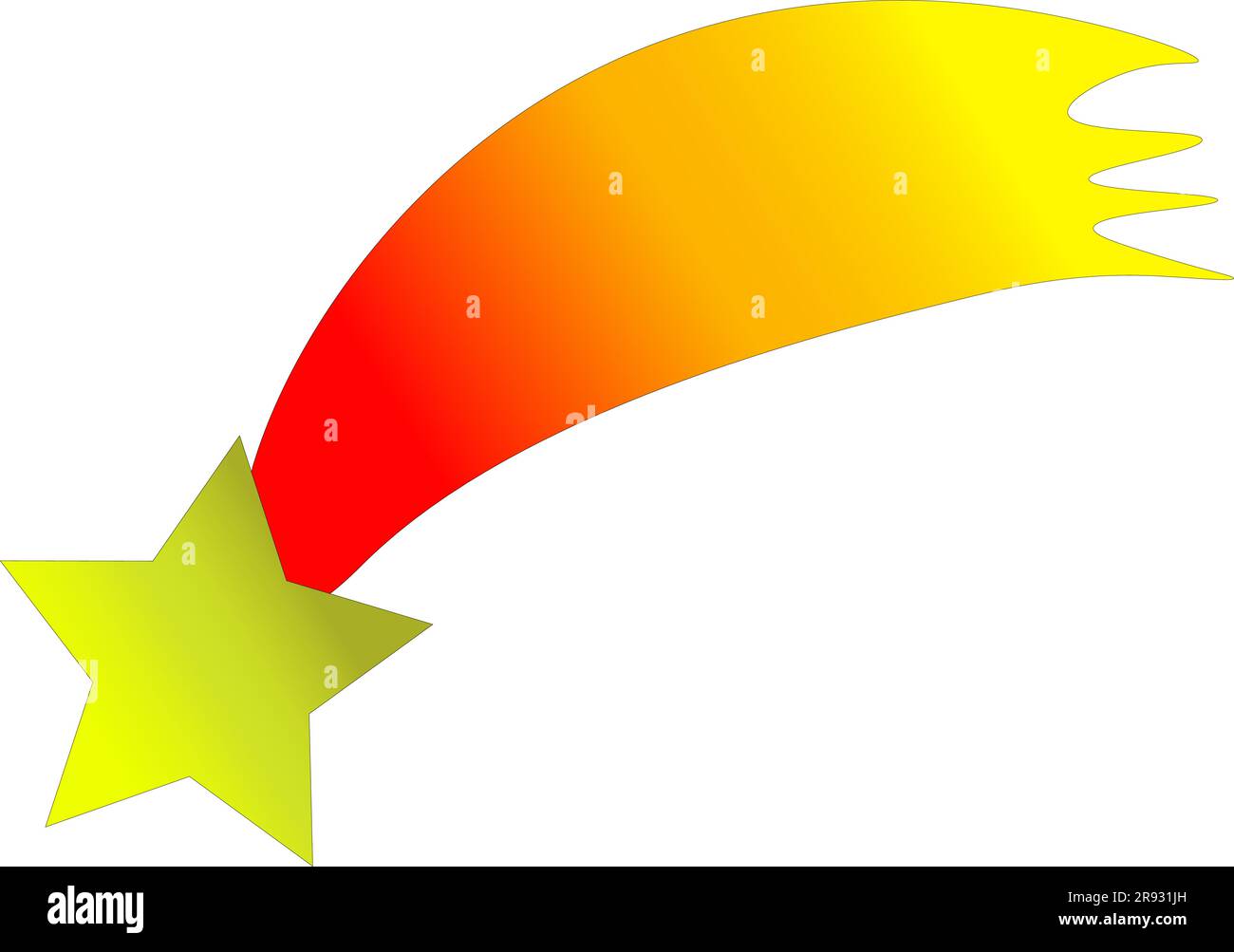 Un asterisco con un treno su sfondo bianco, un disegno per bambini. Illustrazione vettoriale Illustrazione Vettoriale