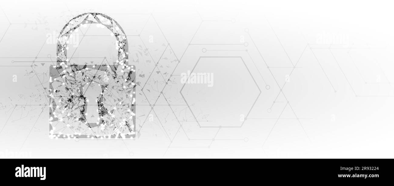Sicurezza informatica e delle informazioni di protezione di rete o. Il futuro della tecnologia informatica servizi web per il business e il progetto internet Illustrazione Vettoriale