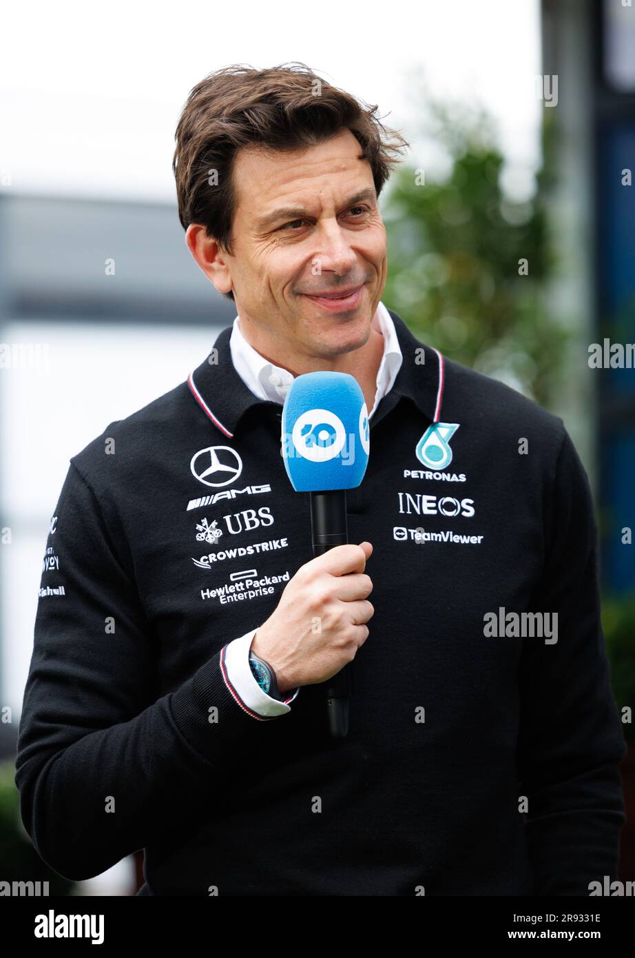 Toto Wolff, team principal del team AMG Petronas Mercedes F1 nel paddock del Gran Premio di Formula uno australiano all'Albert Park Street Circ Foto Stock