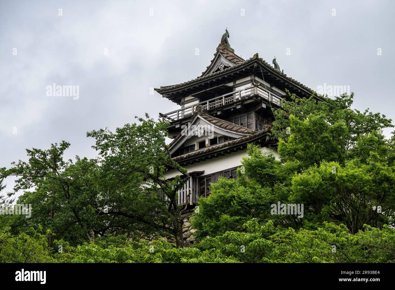 Castello di Maruoka a Fukui, Giappone Foto Stock