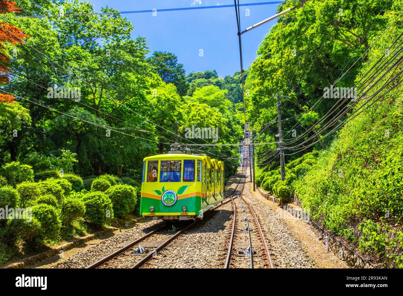 MT. Takao e la funivia Foto Stock