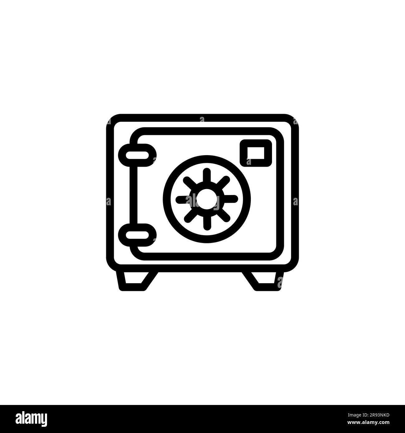 Icona Bank Safe, modello vettoriale di ispirazione per il web design o l'app mobile Illustrazione Vettoriale