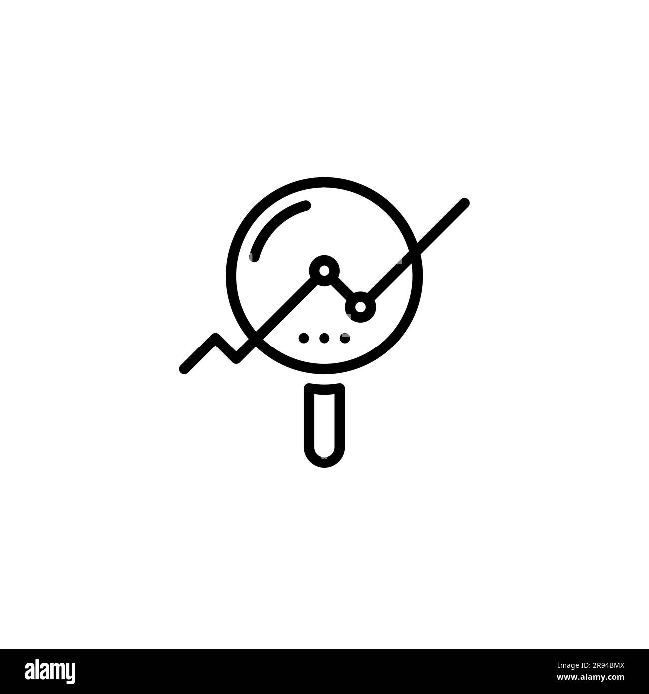 Esecuzione di report di controllo analitici per analisi e analisi per analisi di analisi e analisi di informazioni aziendali Illustrazione Vettoriale