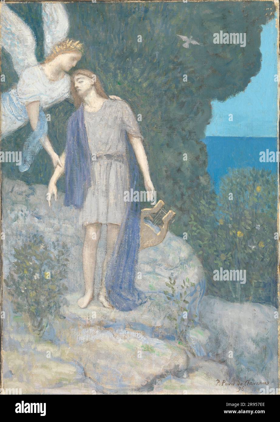 Pierre Puvis de Chavannes - il poeta - 1896 Foto Stock