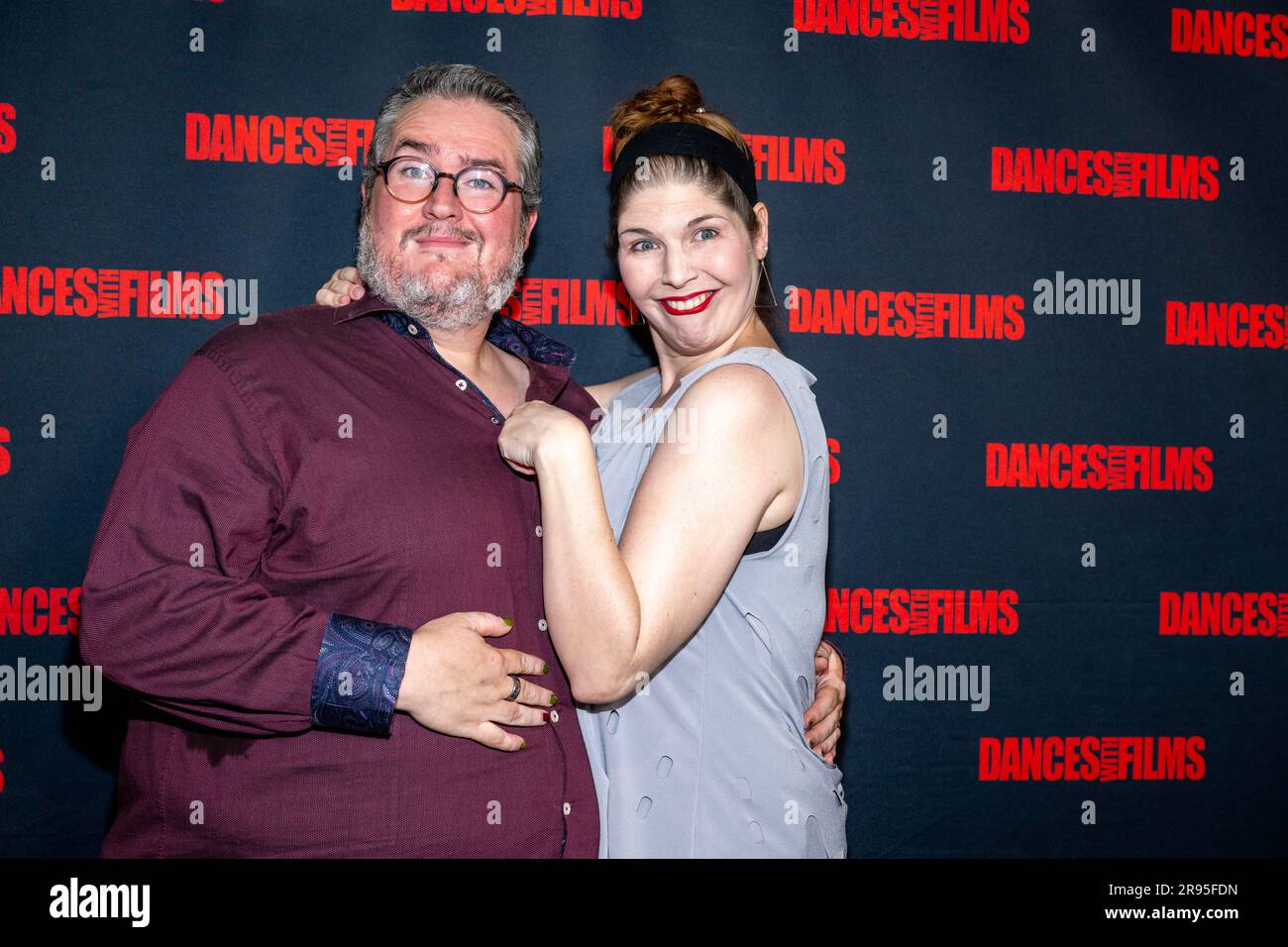 Los Angeles, USA. 23 giugno 2023. Il produttore Benjamin Dunn, l'attrice Joan Kubicek assiste a Dances with Films femminista Horror Comedy SCREAM THERAPY Premiere al TCL Chinese Theater, Los Angeles, CA 23 giugno 2023 Credit: Eugene Powers/Alamy Live News Foto Stock