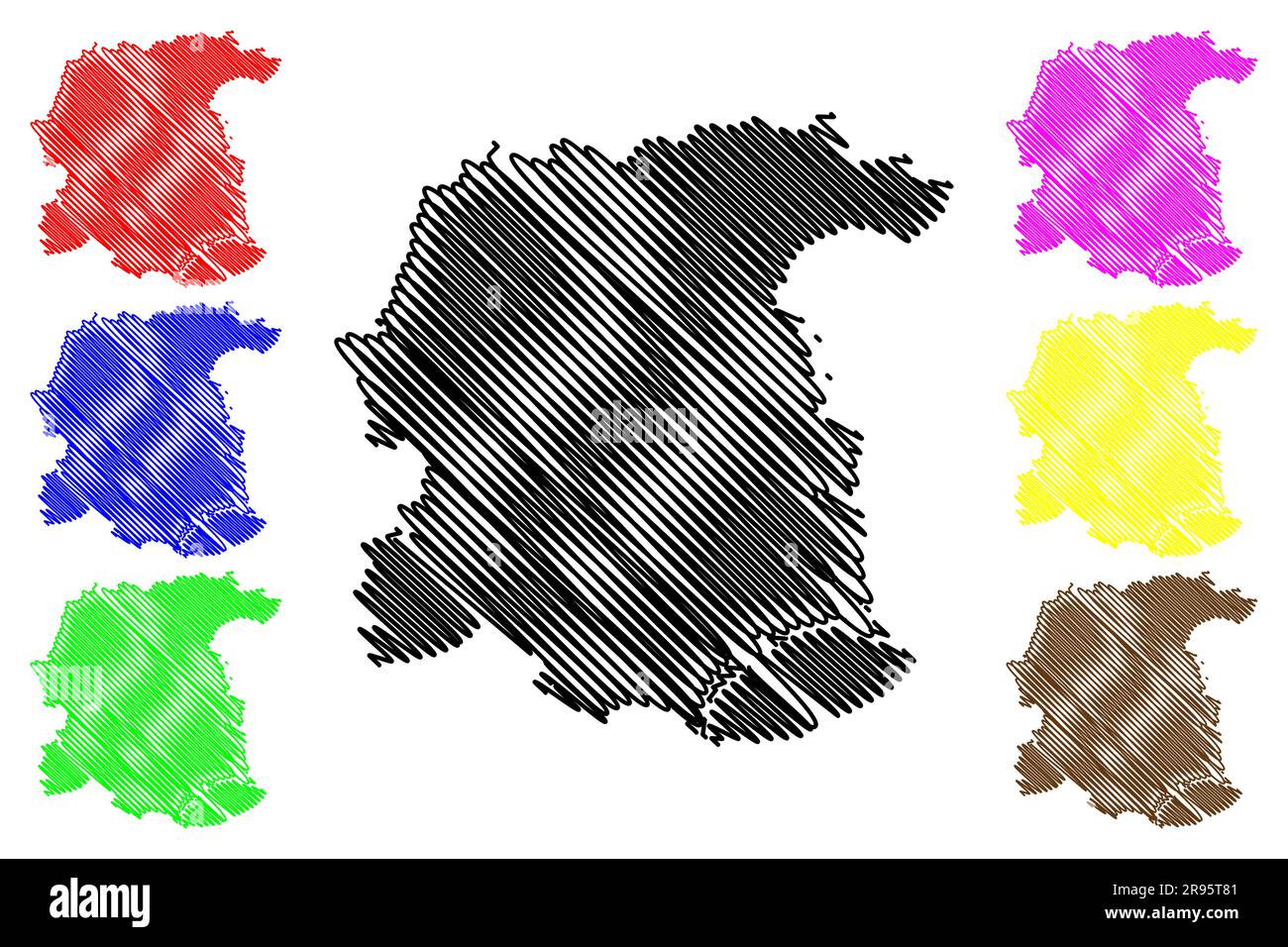 Colchester non-Metropolitan District, Borough and City (Regno Unito di Gran Bretagna e Irlanda del Nord, cerimoniale contea Essex, Inghilterra) mappa ve Illustrazione Vettoriale