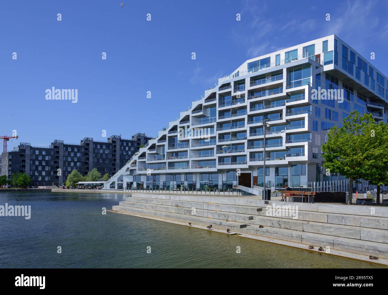 Kopenhagen, Stadtentwicklungsgebiet Ørestad, 8 Tallet // Copenhagen, City Development area Ørestad, 8 Casa Foto Stock