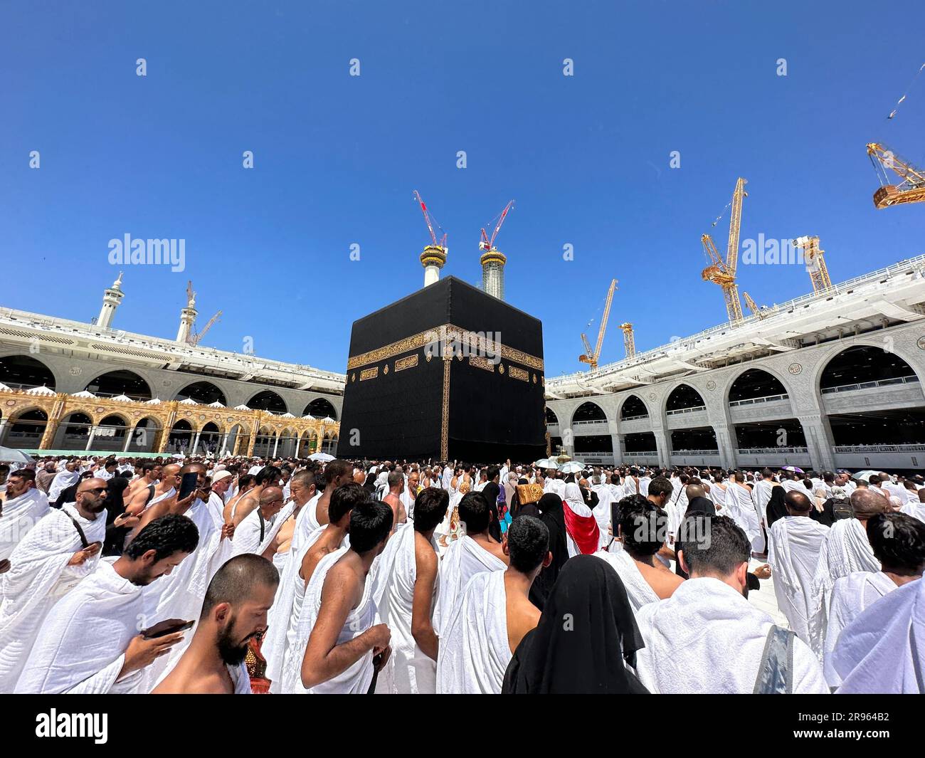 La Mecca Arabia Saudita - 17 marzo 2023: Al Kaaba nella moschea di al ...