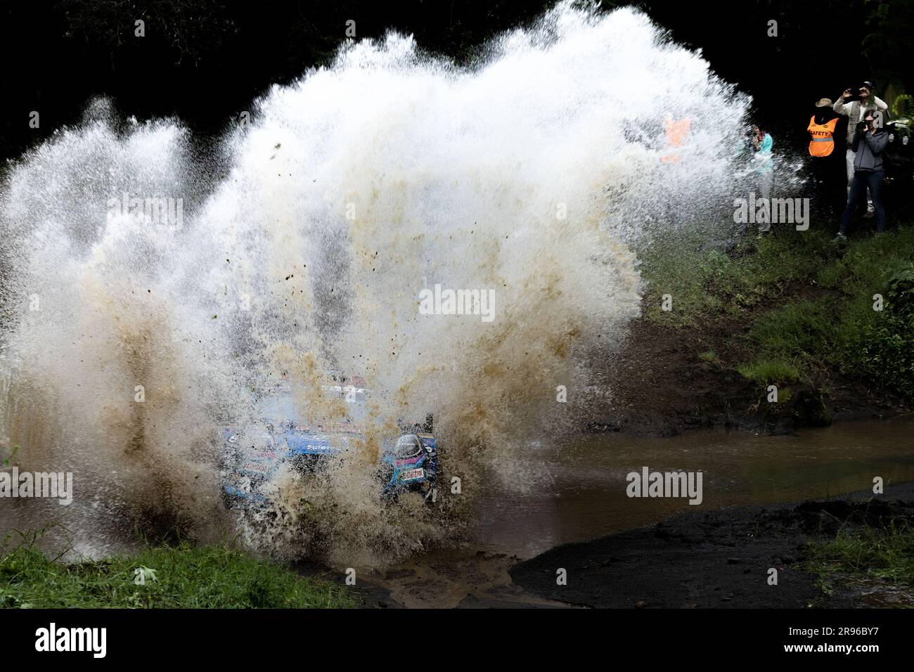 Naivasha, Kenya. 24 giugno 2023. Pierre-Louis Loubet (fra) Nicolas Gilsoul (bel), di Ford Puma Rally1 durante la M-Sport Ford WRT, 24 giugno 2023 a Naivasha, Kenya Credit: Live Media Publishing Group/Alamy Live News Foto Stock