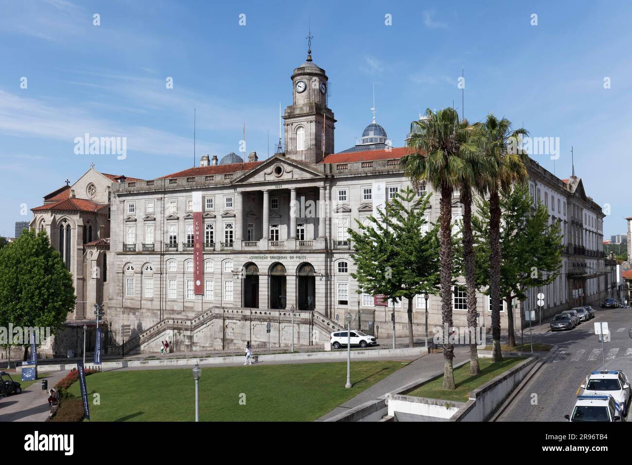 Palazzo della Borsa Palacio da Bolsa, magnifico edificio neoclassico, Porto, Portogallo Foto Stock