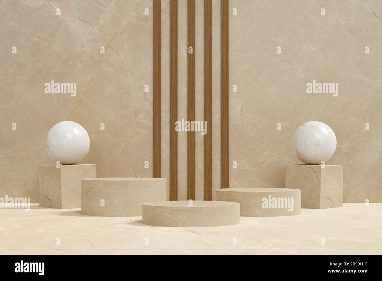esposizione podio minima per presentazione stand prodotti di sfondo cosmetico. scena concept vetrina per nuovo prodotto, vendita promozione, banner. 3D il Foto Stock