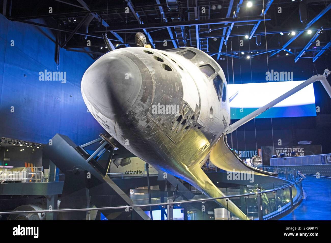 Atlantis Space Shuttle al Kennedy Space Centre in Florida Foto Stock