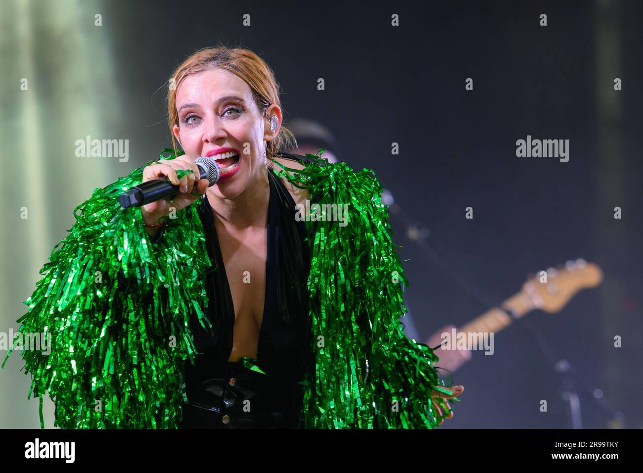 Festival El Bosque Sonoro, en la edición de 2023. Amaia, la Casa Azul, León Benavante, Iván Ferreiro, entre otros artistas, se dieron cita en Mozota. Foto Stock