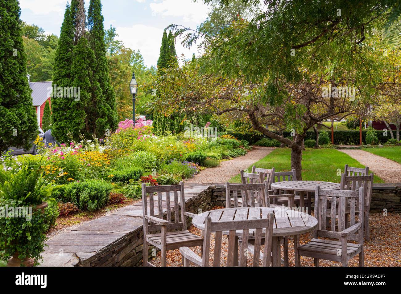 Community Garden nel New England Village, Grafton, Vermont Foto Stock
