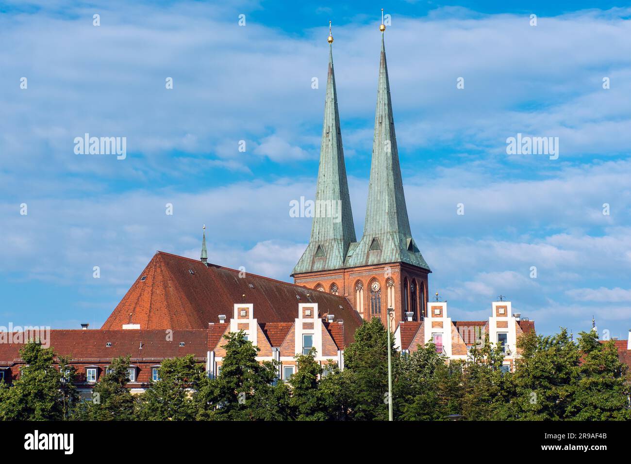 La Chiesa Nikolai di Berlino, Germania Foto Stock