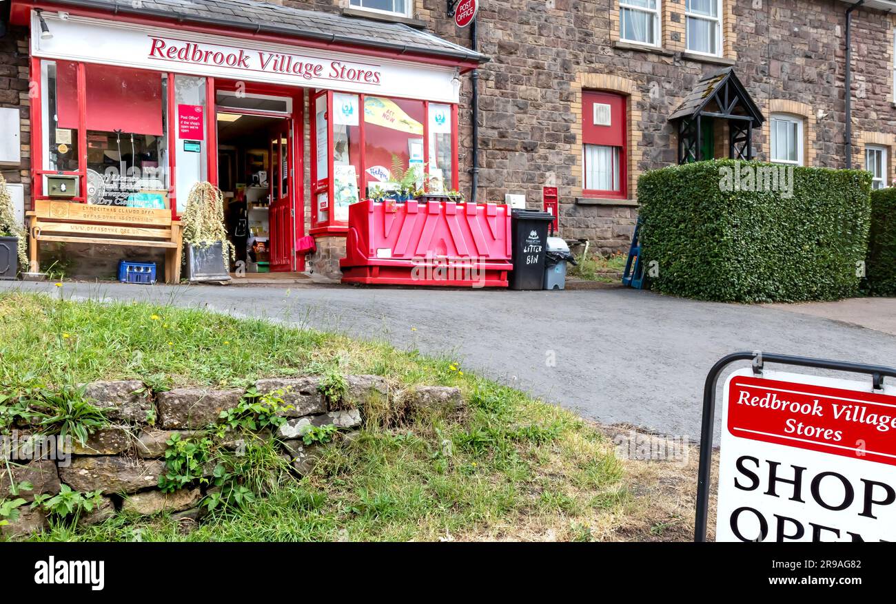 Redbrook Village Stores, Redbrook, Monmouthshire. Foto Stock