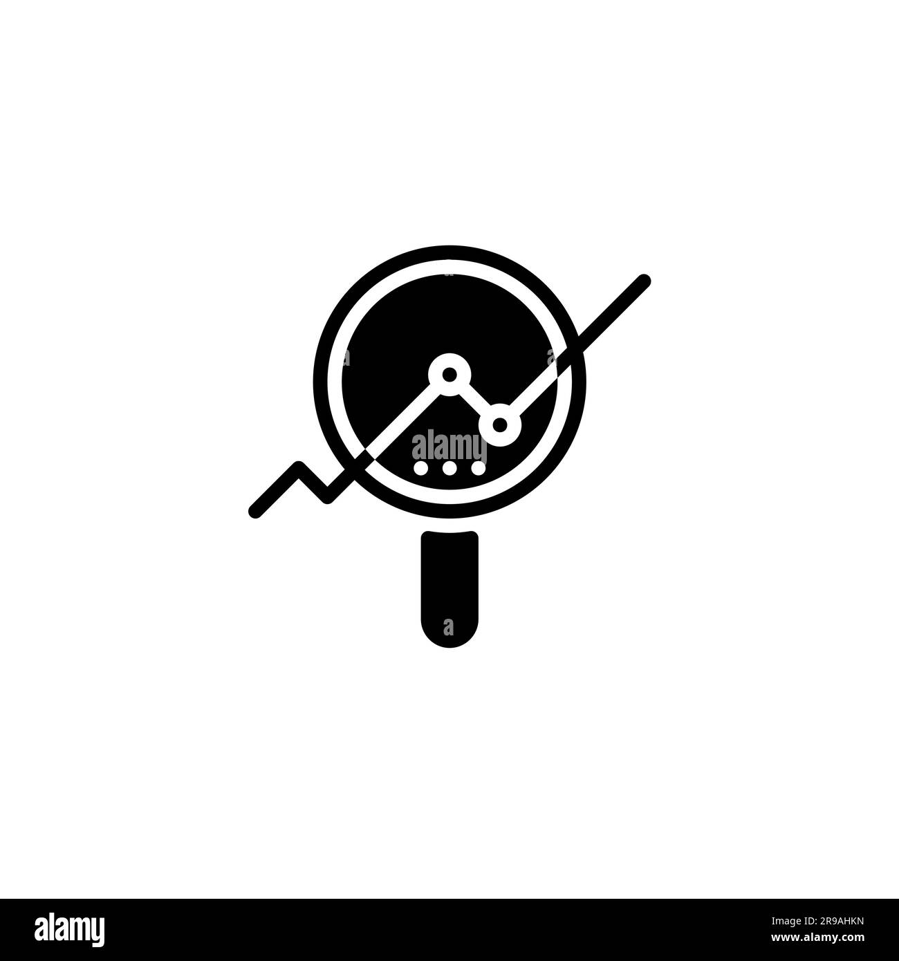 Esecuzione di report di controllo analitici per analisi e analisi per analisi di analisi e analisi di informazioni aziendali Illustrazione Vettoriale