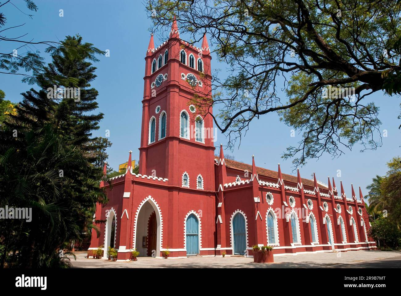 St Andrew's Church, l'unica chiesa scozzese costruita nel 1866 a Bengaluru Bangalore, Karnataka, India meridionale, India, Asia Foto Stock