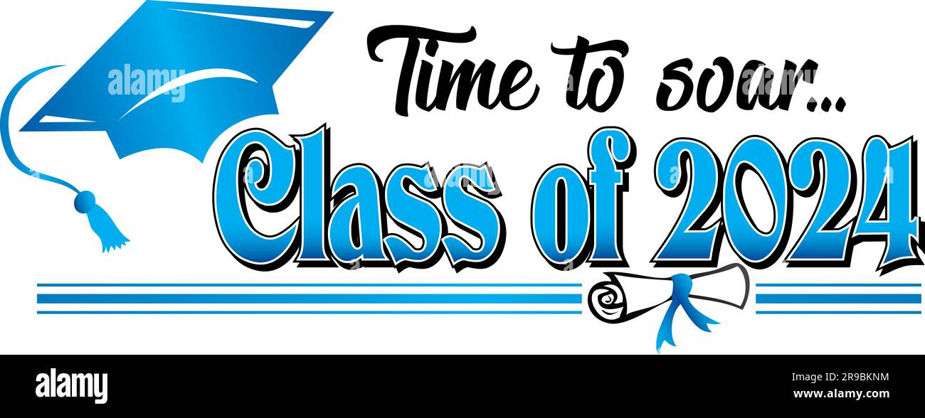 Classe Time to Soar di 2024 Banner Blue Foto Stock