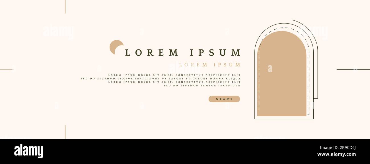 Banner Web Y2K. Modello estetico di presentazione. Illustrazione Vettoriale