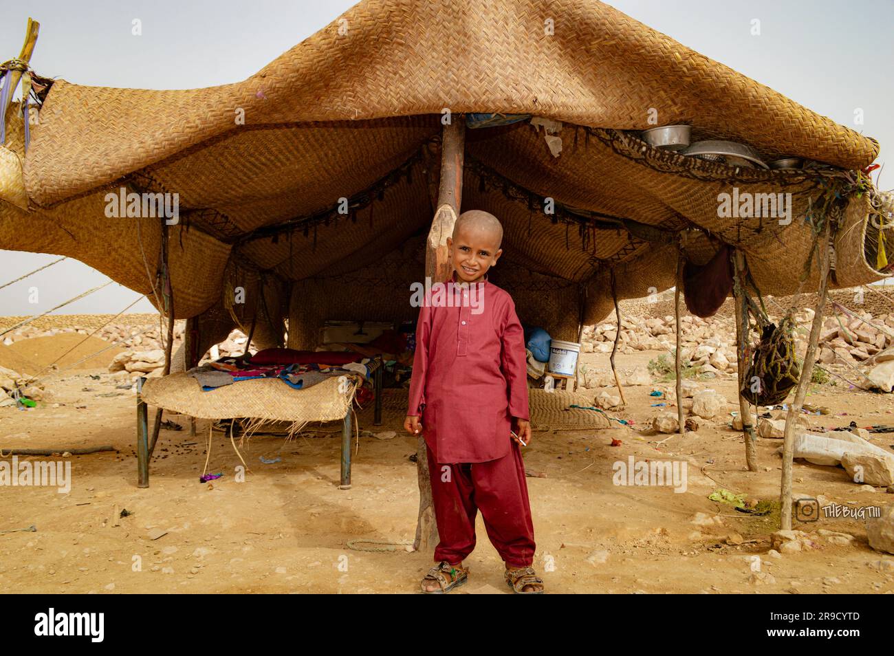 Ritratti di anziani e bambini di Baloch provenienti da diverse parti del Pakistan Foto Stock