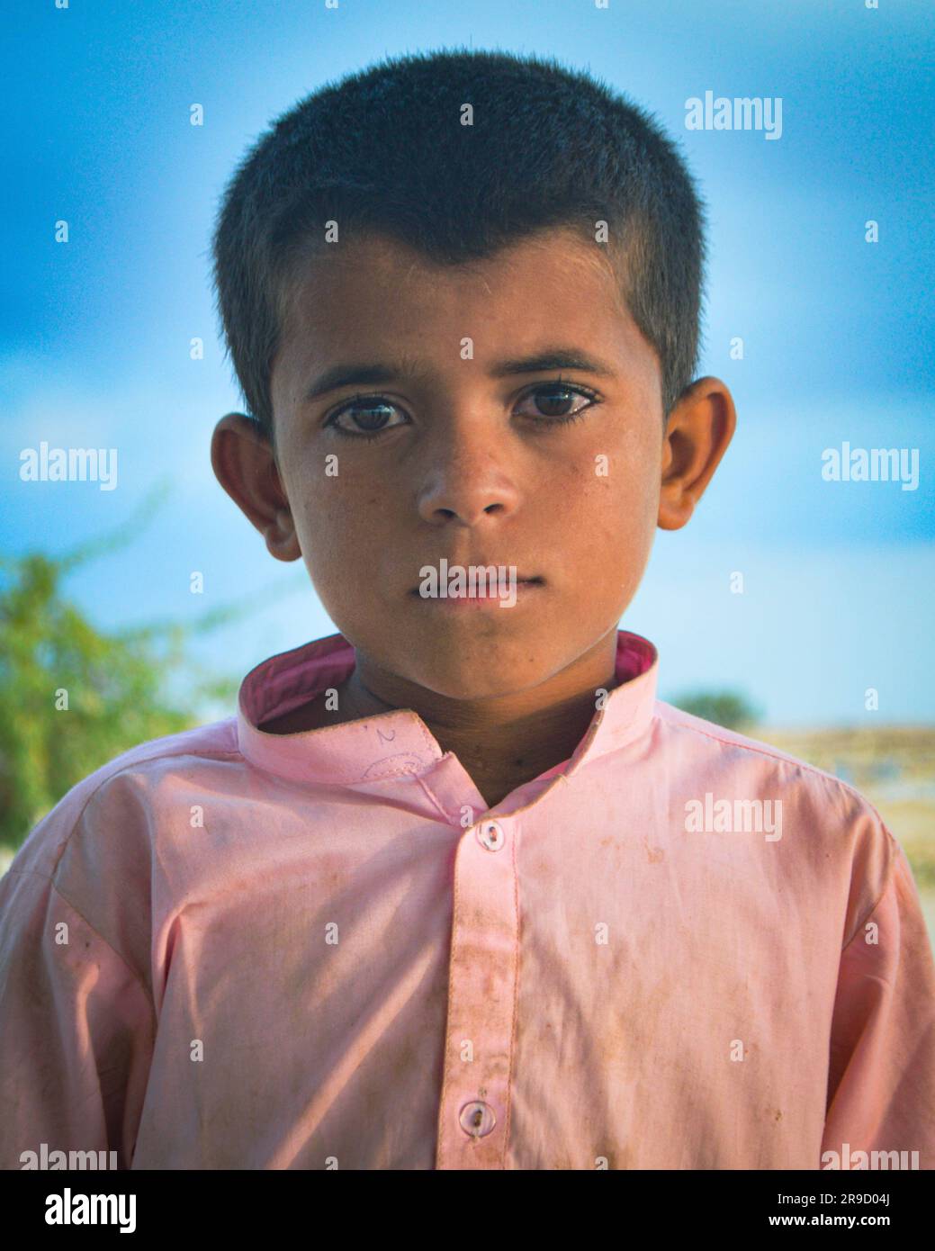 Ritratti di anziani e bambini di Baloch provenienti da diverse parti del Pakistan Foto Stock