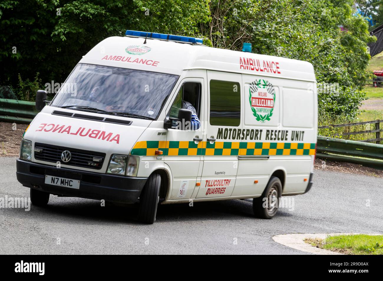 Prescott Bike Festival in Aid of Blood Bikes Chariities, Prescott Hill Climb, Regno Unito Foto Stock