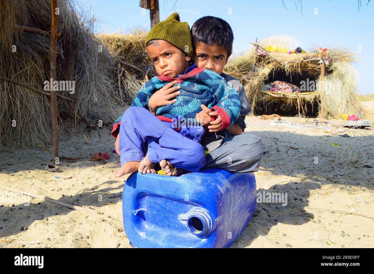 Ritratti di anziani e bambini di Baloch provenienti da diverse parti del Pakistan Foto Stock