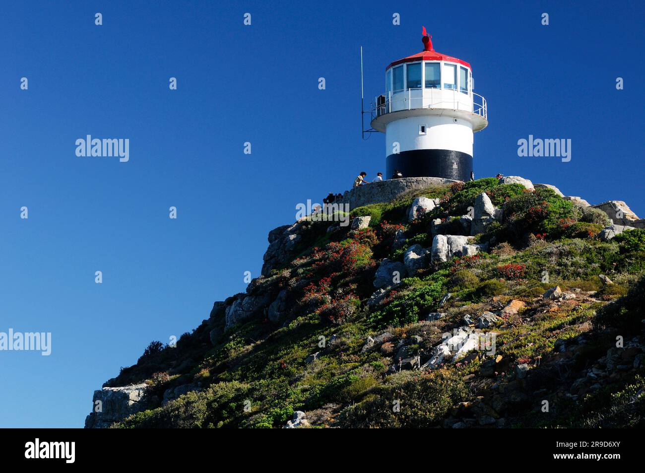 Faro di South Point, Table Mountain National Park, Cape Peninsula, Western Cape, Sudafrica Foto Stock
