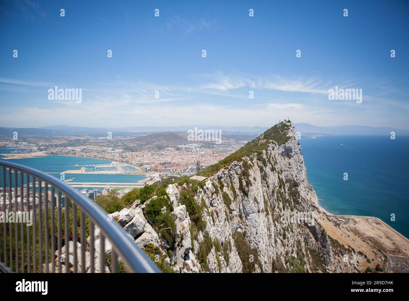Vista panoramica della Rocca di Gibilterra Foto Stock