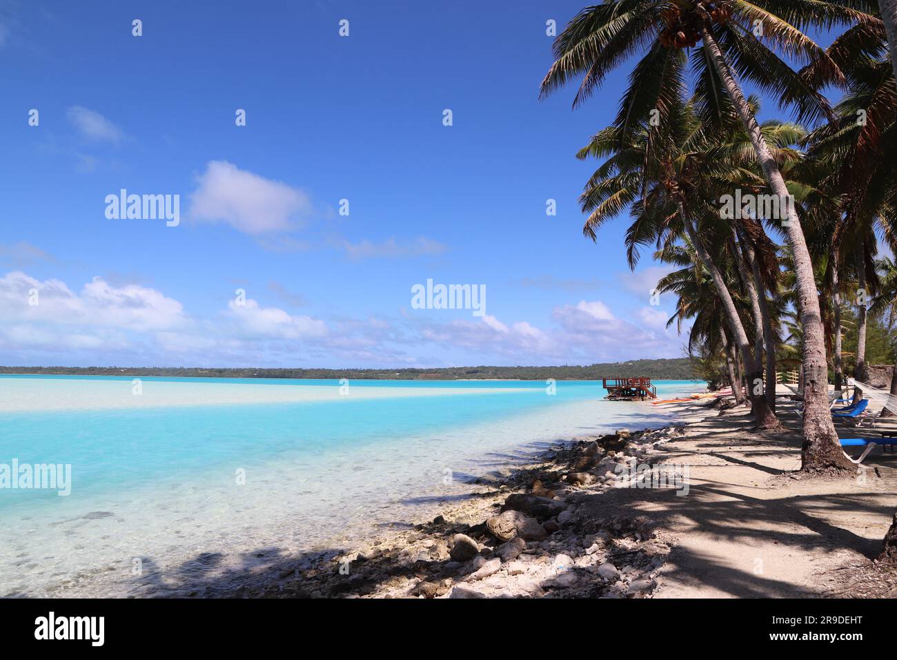 Laguna di Aitutaki - Isole Cook in nuova Zelanda Foto Stock