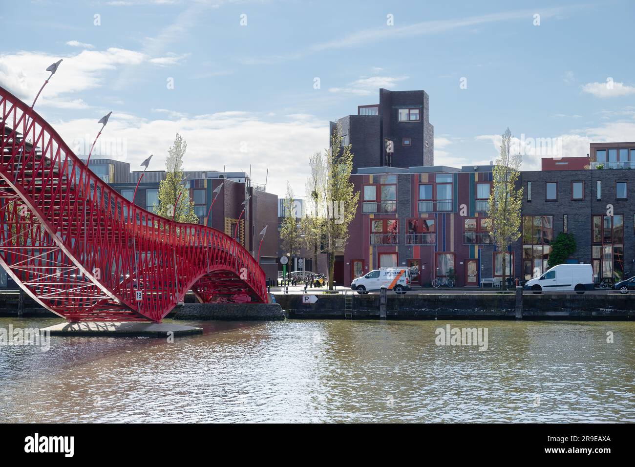 Amsterdam, Paesi Bassi - Borneo Insel Housing by EMBT Foto Stock