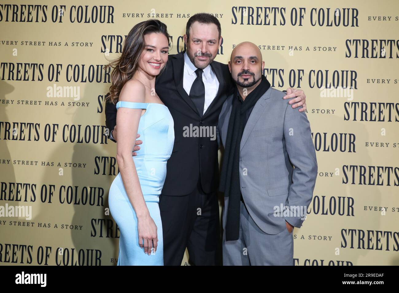 26 giugno 2023: VERONICA CLOHERTY, DREW PEARSON e RONNIE S. RISKALLA partecipano alla prima mondiale di "Streets of Colour" all'Hayden Orpheum Picture Palace il 26 giugno 2023 a Sydney, NSW Australia (Foto di Christopher Khoury / Australian Press Agency)partecipa alla prima mondiale di "Streets of Colour" all'Hayden Orpheum Picture Palace il 26 giugno 2023 a Sydney, NSW Australia (Credit Image: © Christopher Khoury/Australian Press Agency via ZUMA Wire) SOLO PER USO EDITORIALE! Non per USO commerciale! Foto Stock