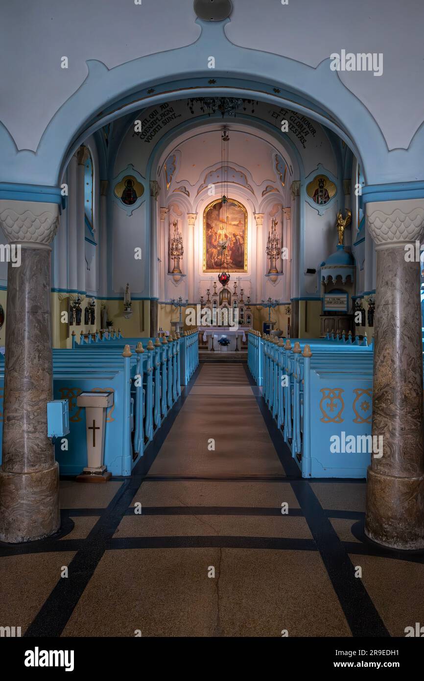 Chiesa Blu (Chiesa di Santa Elisabetta) a Bratislava, Slovacchia Foto Stock