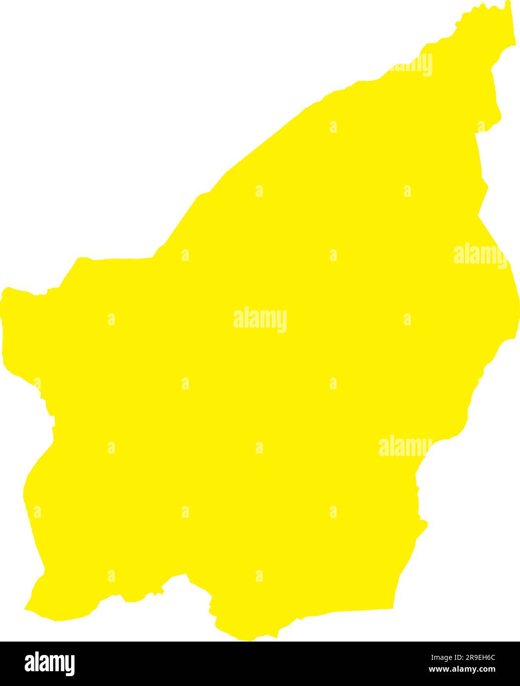 Mappa colore GIALLO CMYK di SAN MARINO Illustrazione Vettoriale