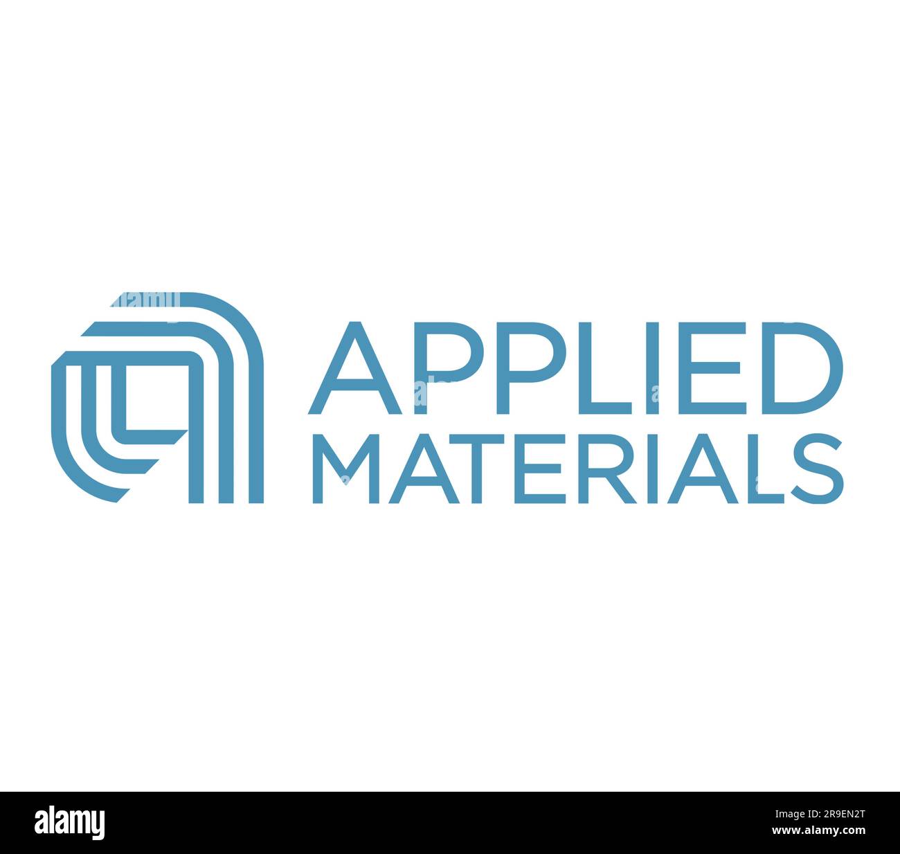 Logo aziendale Applied Materials Foto Stock