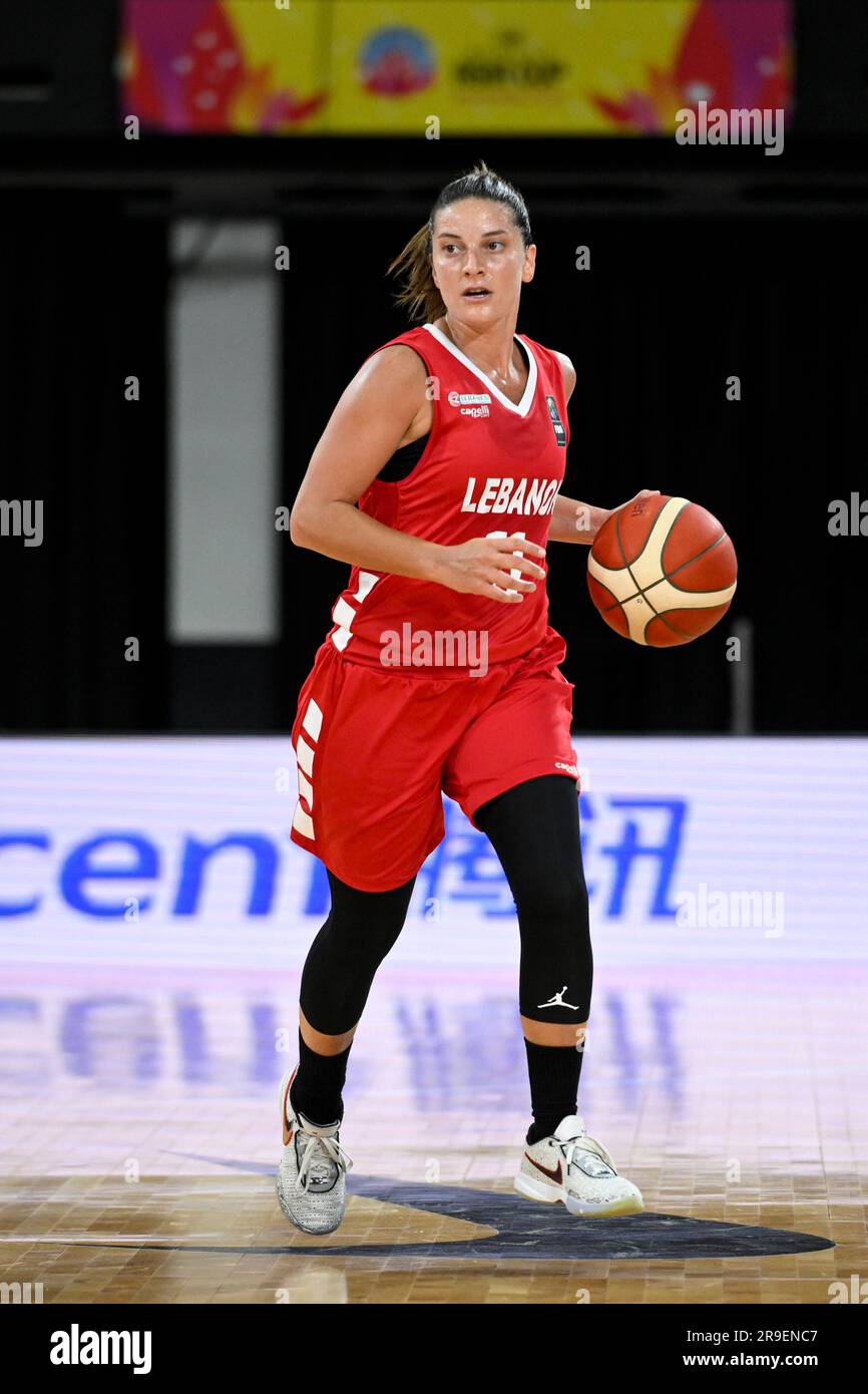 26 giugno 2023; The Quaycenter, Sydney Olympic Park, Sydney, NSW, Australia: FIBA Womens Asia Cup 2023, gruppo A, Cina contro Libano; Rebecca Akl del Libano Foto Stock