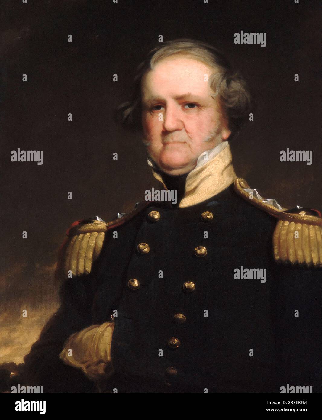 General Winfield Scott (1786-1866) di Robert Walter Weir (1803-1889), olio su tela, 1855 Foto Stock