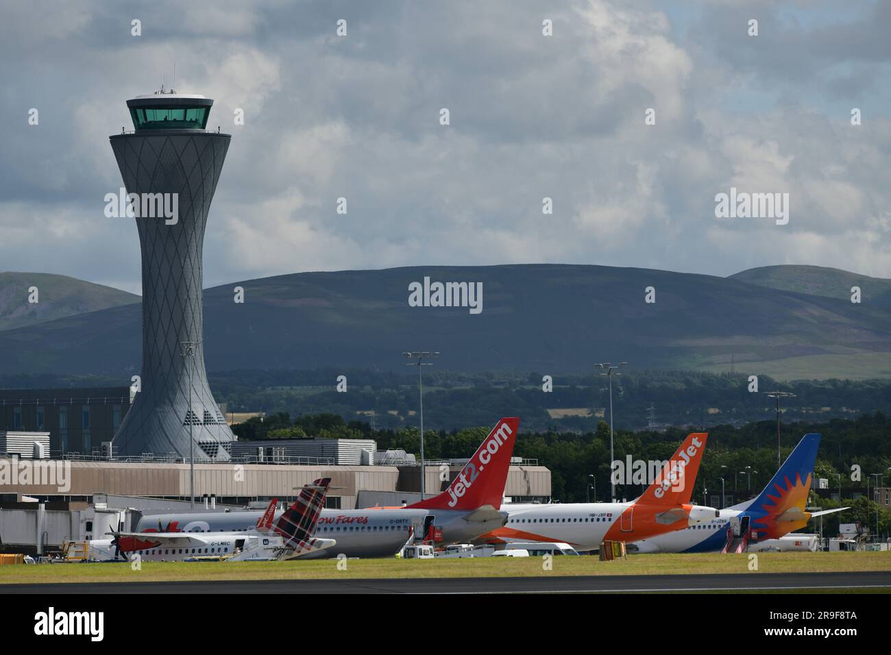 Edimburgo Scozia, Regno Unito 26 giugno 2023. Vista generale dell'aeroporto di Edimburgo. credit sst/alamy live news Foto Stock