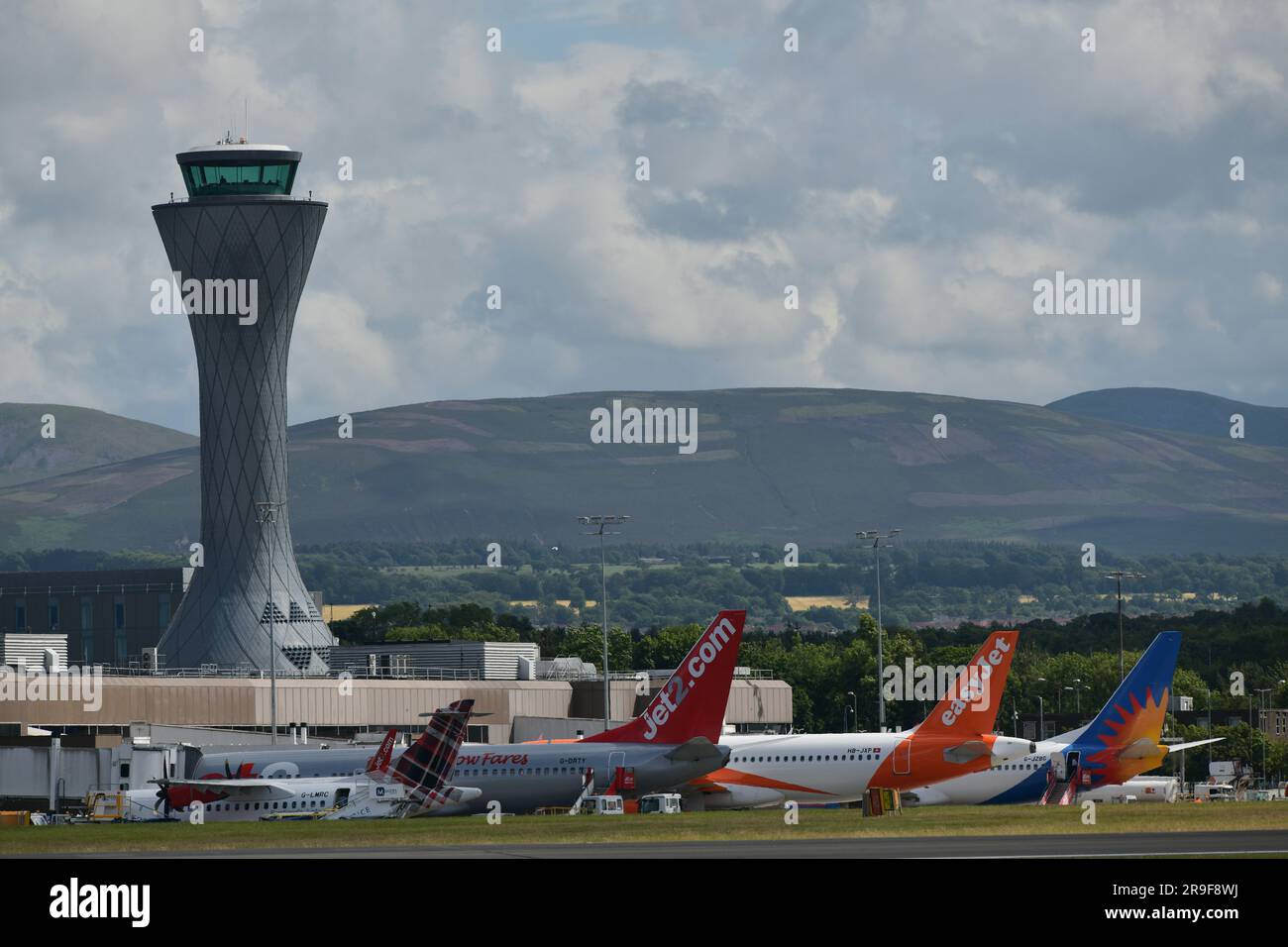 Edimburgo Scozia, Regno Unito 26 giugno 2023. Vista generale dell'aeroporto di Edimburgo. credit sst/alamy live news Foto Stock