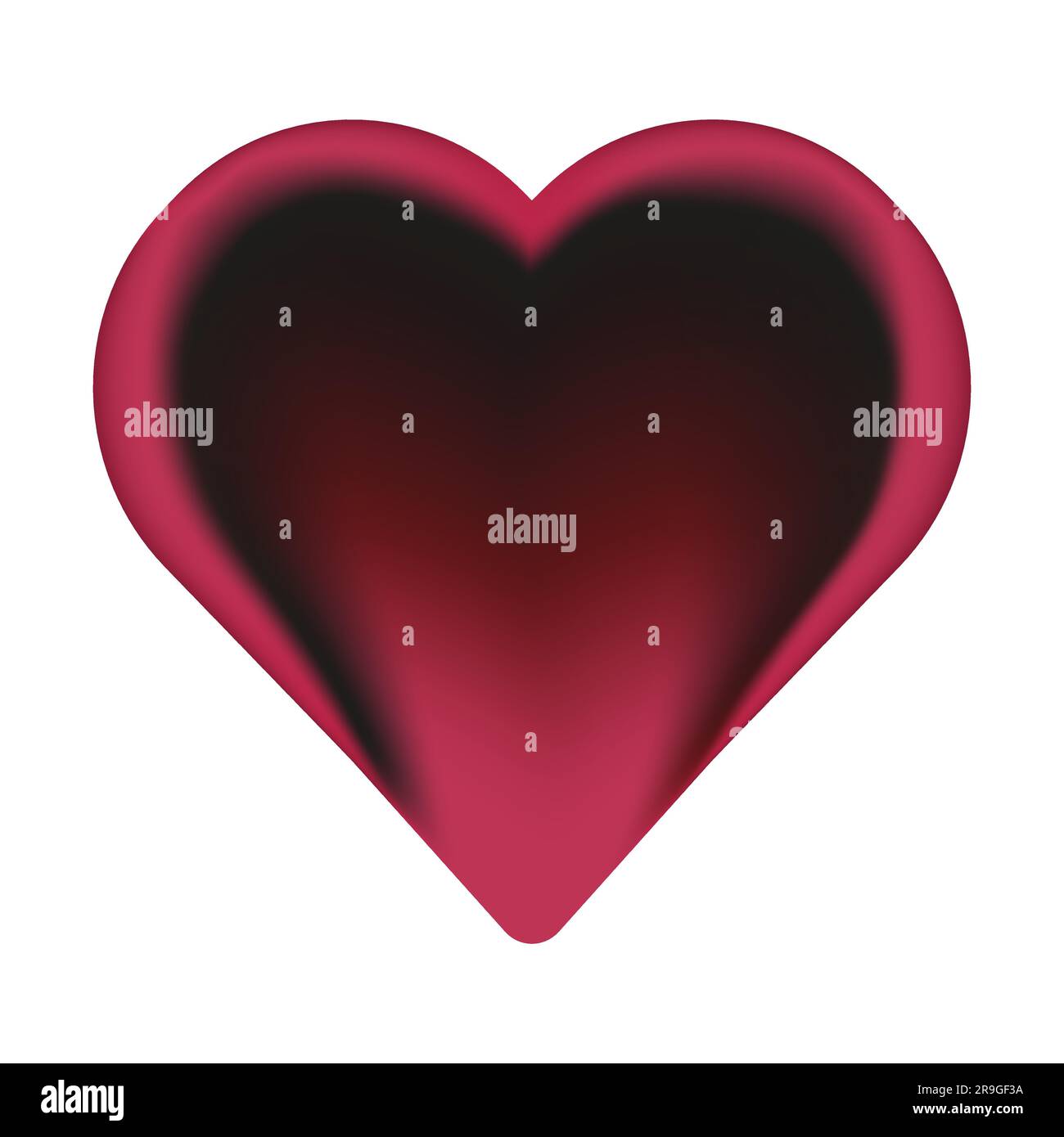 Icona 3D del cuore e della lingua elemento di design Holiday Heart che mostra l'illustrazione del vettore della lingua isolata su sfondo bianco Illustrazione Vettoriale